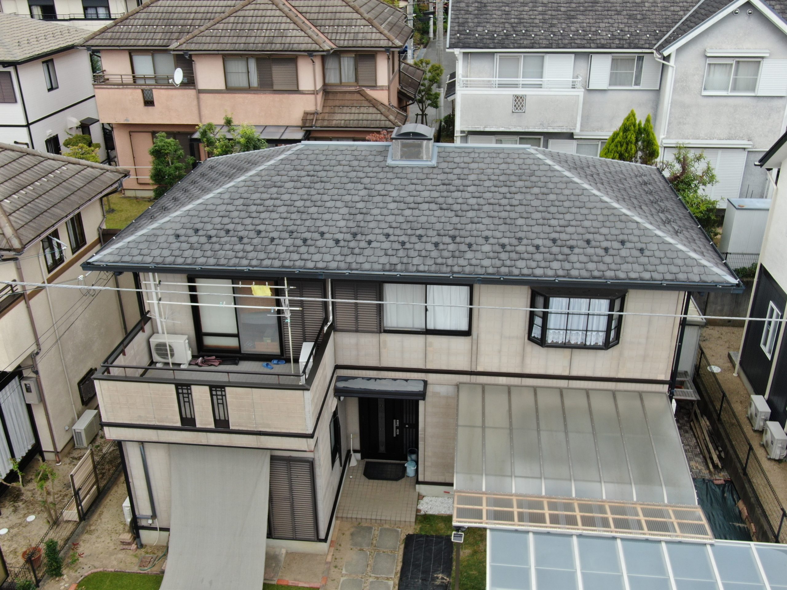 【神戸市北区】外壁塗装と屋根塗装工事　H様邸